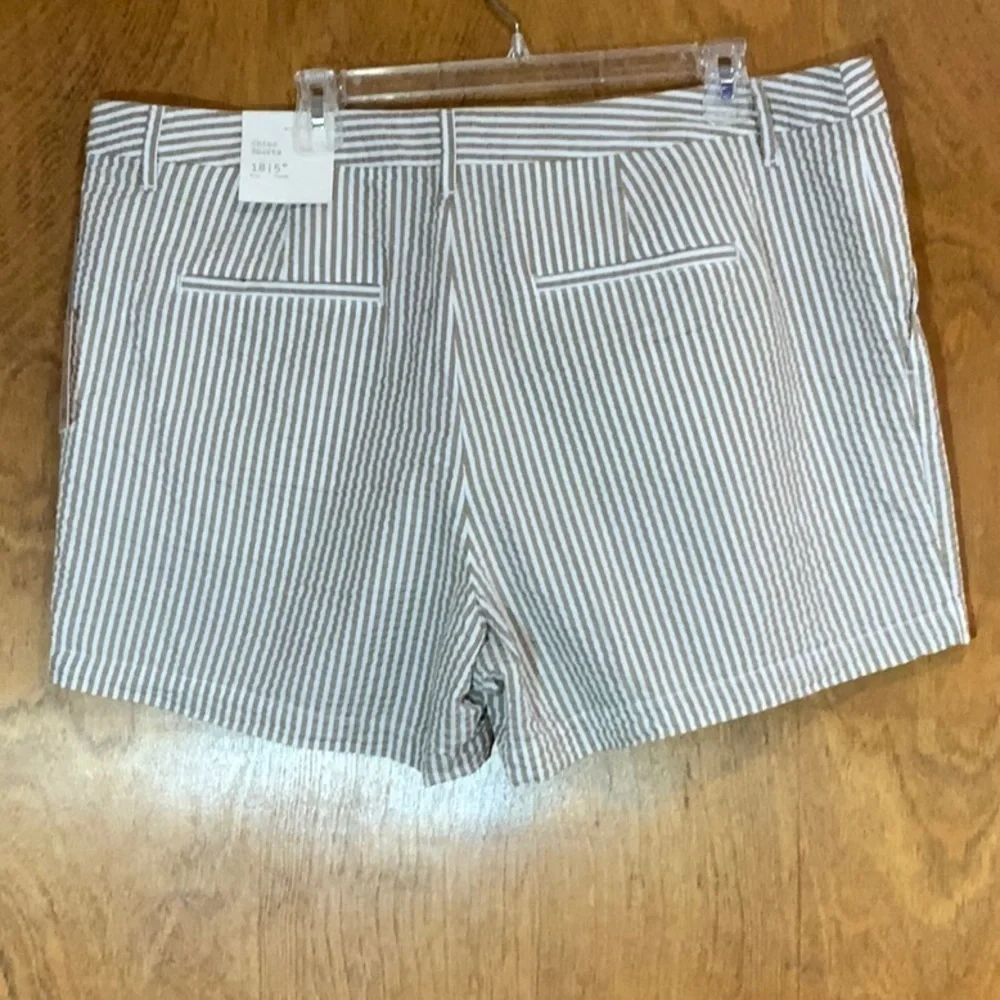 a new day seersucker chino shorts - size 18 - NWT - Picture 2 of 4